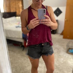 Free people distressed shorts